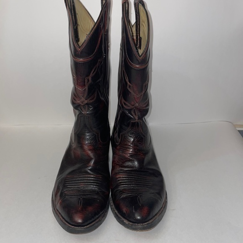 Cowboy Boots Men's SIze 10 Mingo's Boot Co. El Paso‎ Texas Rust Color